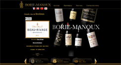 Desktop Screenshot of borie-manoux.com