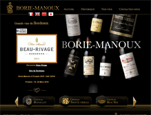 Tablet Screenshot of borie-manoux.com